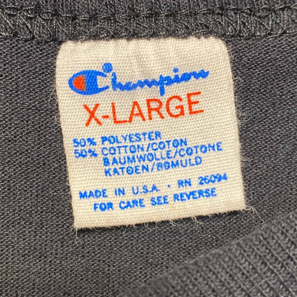 VTG 80s Champion T Shirt Mens XL Black Single Stitch This Is What Old Looks Like - Picture 3 of 11